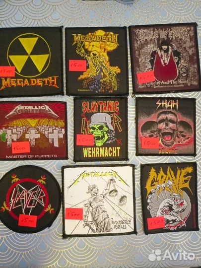 Нашивка Patch Metallica Slayer Sodom Megadeth