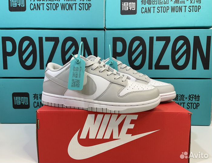 Nike Dunk Low Grey Fog Оригинал Poizon