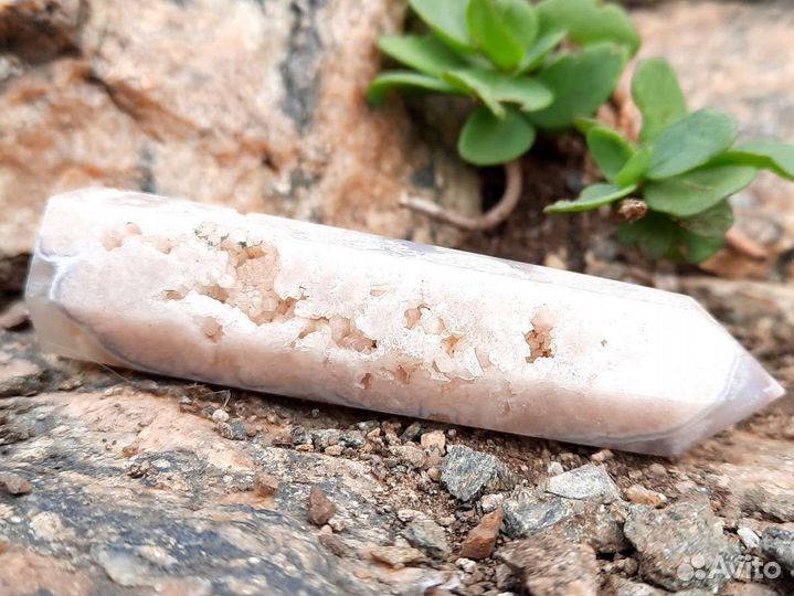 Агат Цветочный Сакура Кристалл