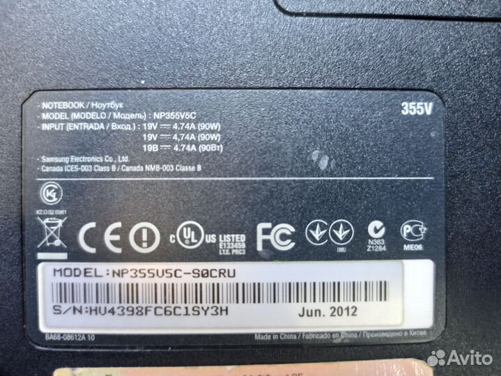 Ноутбук Samsung NP355V5C