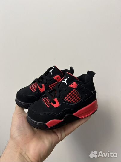 Nike AIR jordan 4 retro RED thunder TD