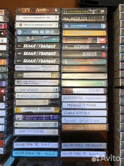 Аудио кассеты обычные металл-Fe2o3 хром-Cro2