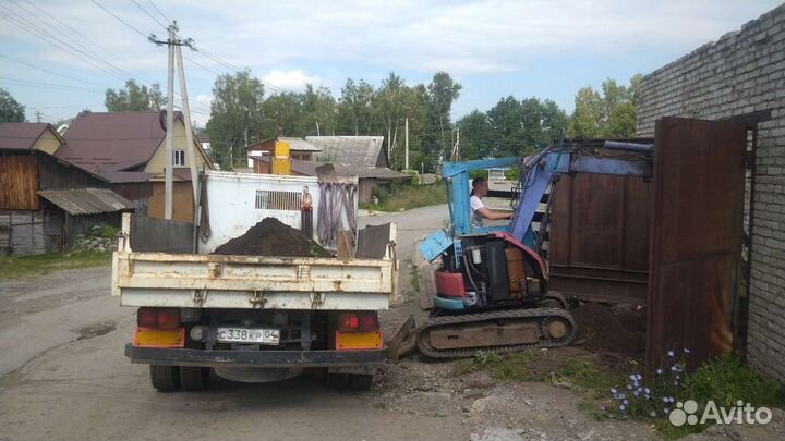 Услуги Мини-экскаватора, экскаватора