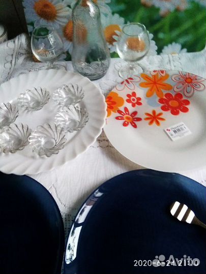 Тарелки, бокалы