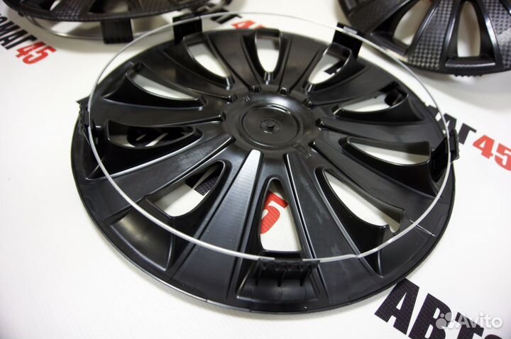 Колпаки R14 R15 star Карат Черный