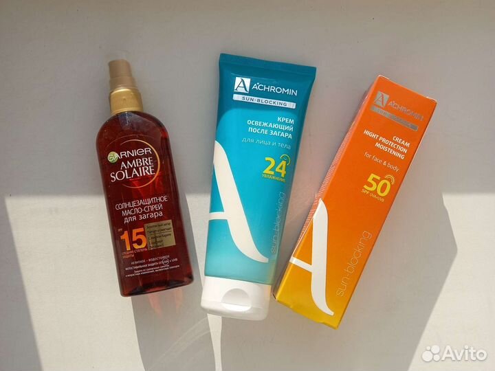 Солнцезащитный крем для тела и масло