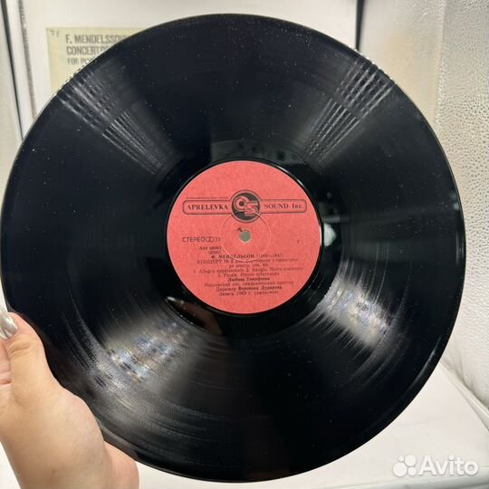 Виниловая пластинка Ф. Мендельсон. Концерты № 1