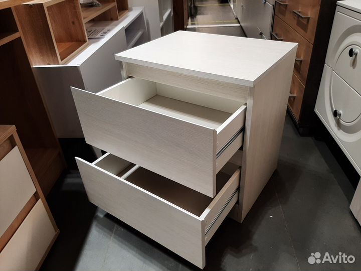 Тумба прикроватная 2 ящика анкор