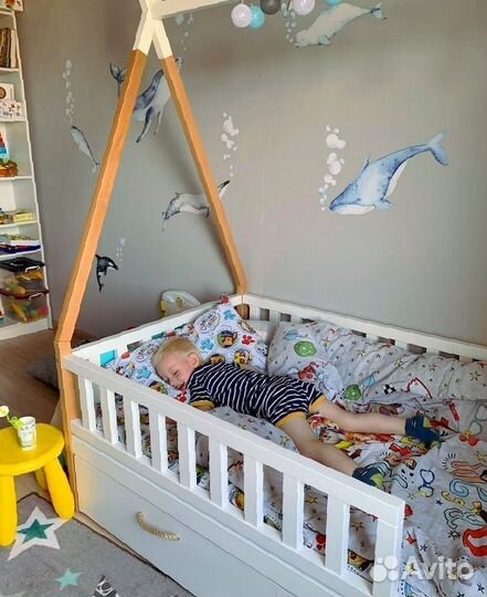 Кровать из бука вигвам