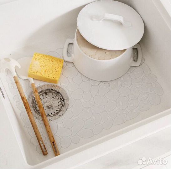 Коврик для мойки, силикон, новый