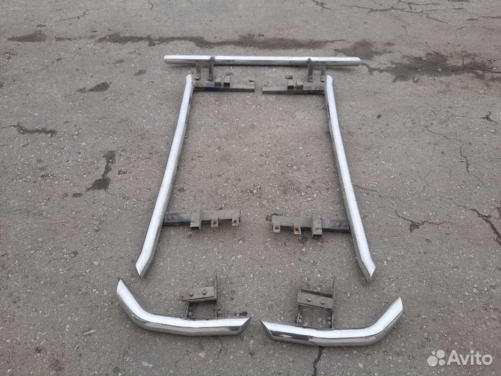 Штатный обвес на шевролет нива из нержавейки