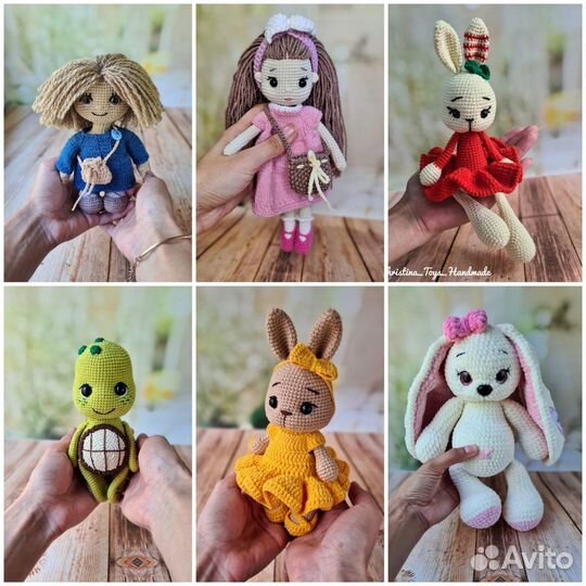 Вязаные игрушки. Амигуруми. Ручная работа