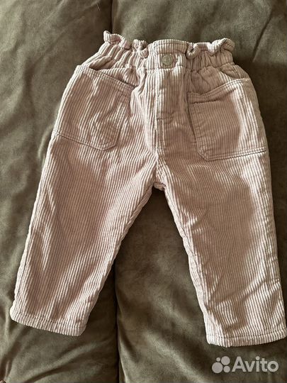 Утепленные брюки zara 80