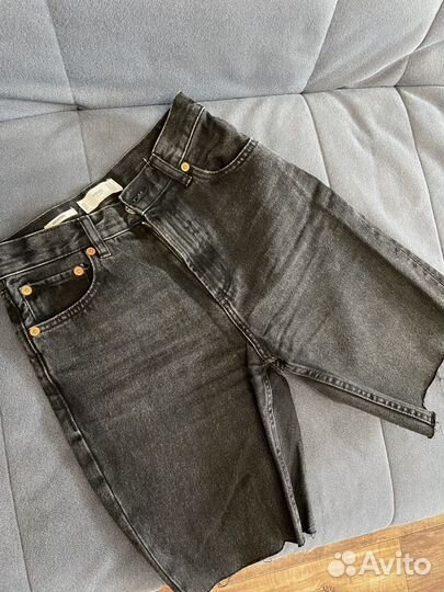 Шорты джинсовые бермуды mango