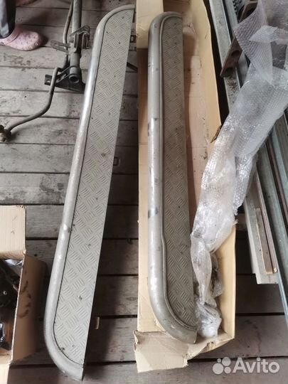 Пороги подножки mitsubishi pajero sport 2