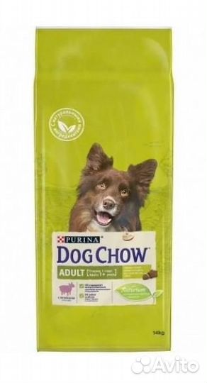 Dog Chow adult корм для взрослых собак ягненок 14