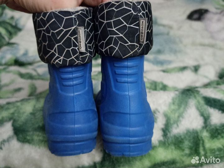 Детские резиновые сапоги эва