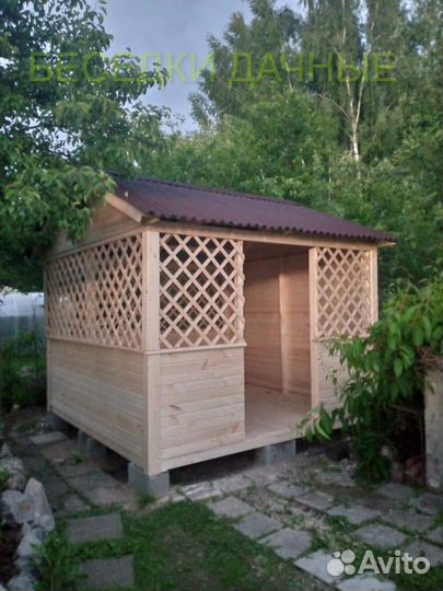 Беседка дачная из дерева