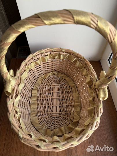 Корзина плетеная для декора