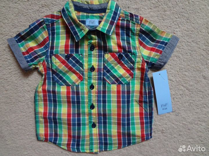Новая рубашка 80-86 см FF Англия