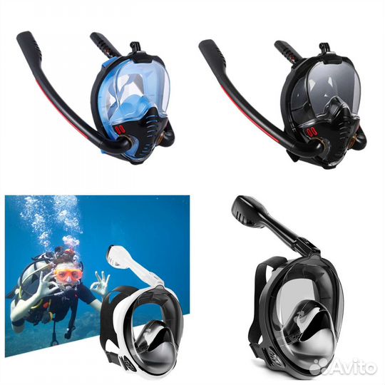 Маска для снорклинга взрослая