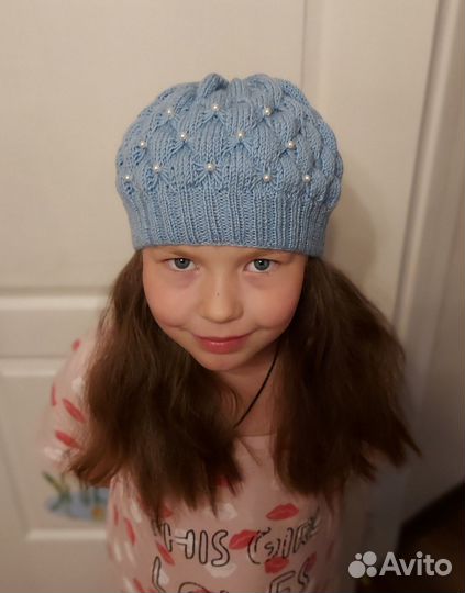 Шапка берет для девочки