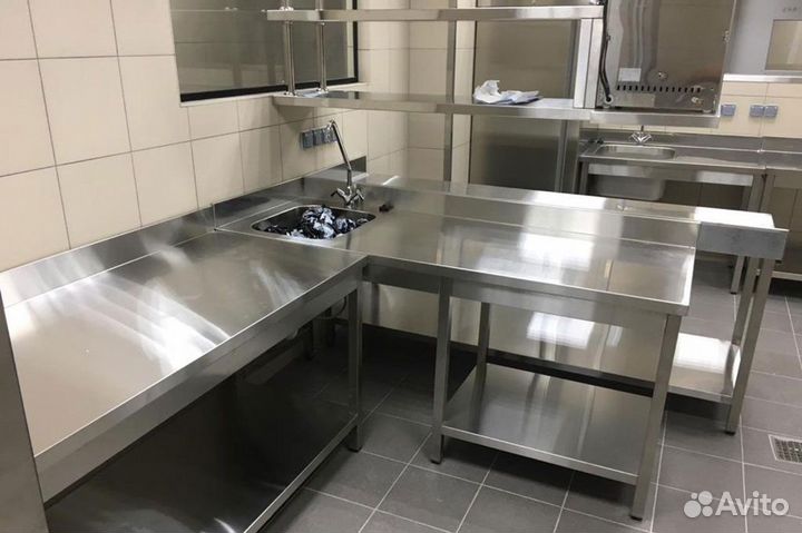 Стол производственный из нержавеющей стали