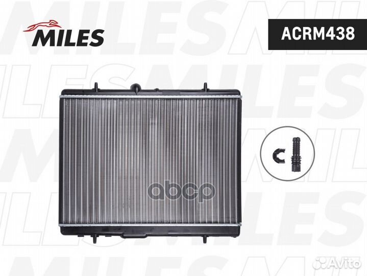 Радиатор miles citroen C2/C3/DS3 1.4-1.6/1.4D-1