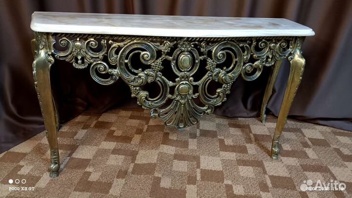 Консоль бронза + натуральный Оникс (Иран)