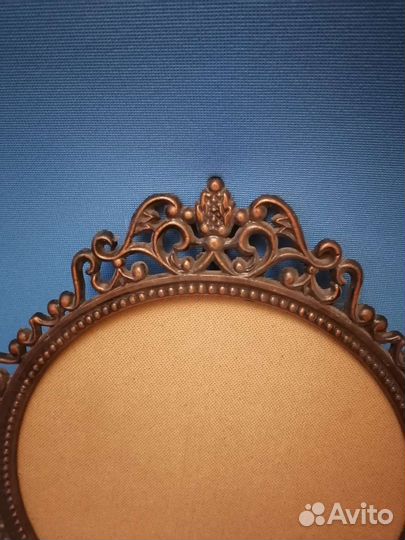 Рамка художественное литье металл круглая