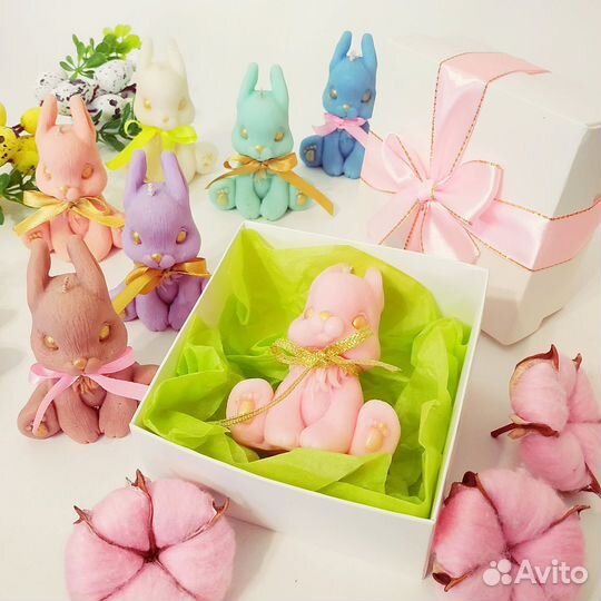 Подарок на 8 марта,розовый зайчик