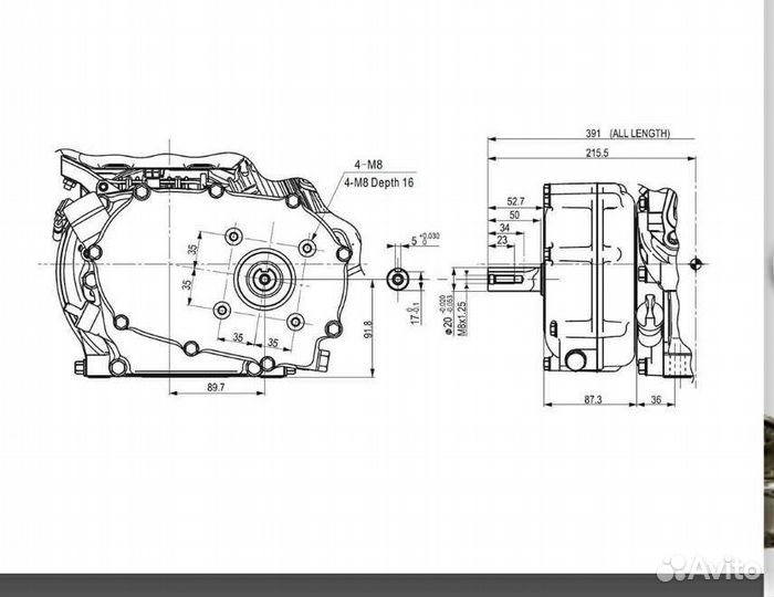 Редуктор для картинга