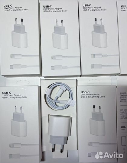 Адаптер питания apple 20w + кабель