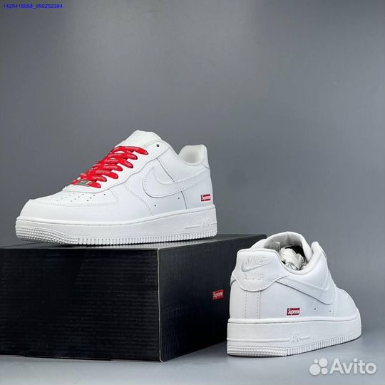 Кроссовки Nike Air Force 1 Low & Supreme (Арт.51172)