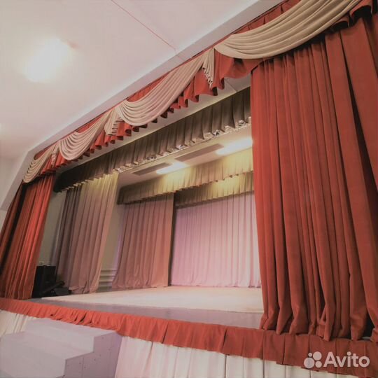 Занавес сцены для актовый зал школы дк театр клуб