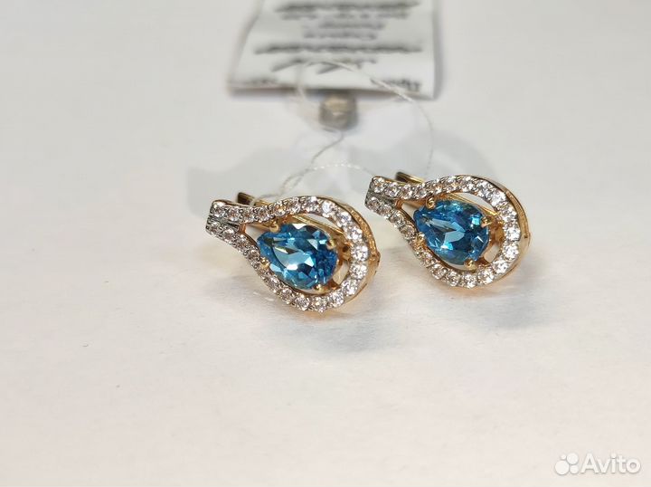 Серьги золотые 585*(юш21)