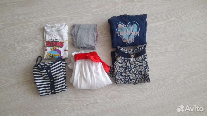 Вещи на девочку 7-9лет. цена за Всё
