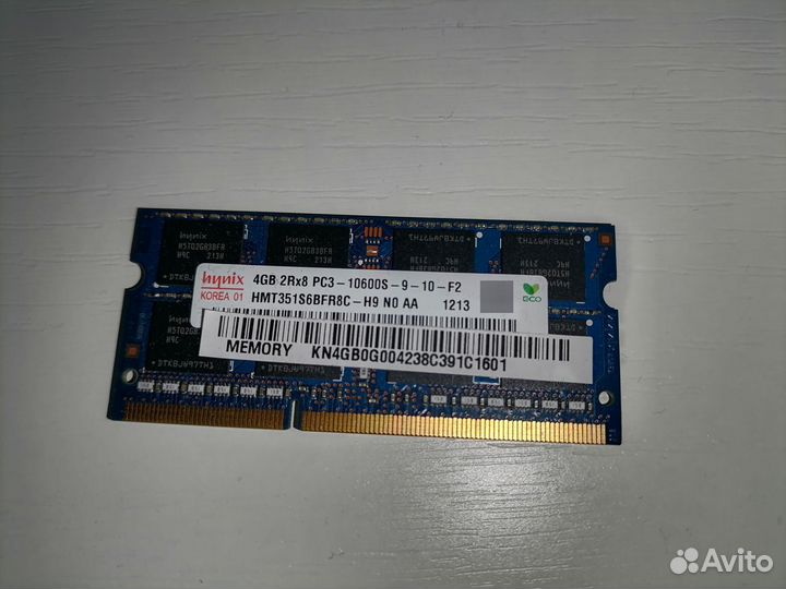 Sodimm ddr3 4gb Hynix для ноутбука
