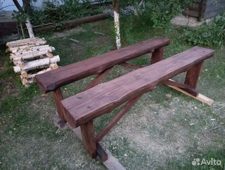 Лавка деревянная