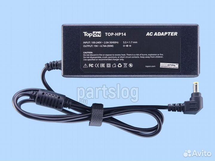 Блок питания для Acer 19V 4.74A 5.5x1.7mm 90W TopO