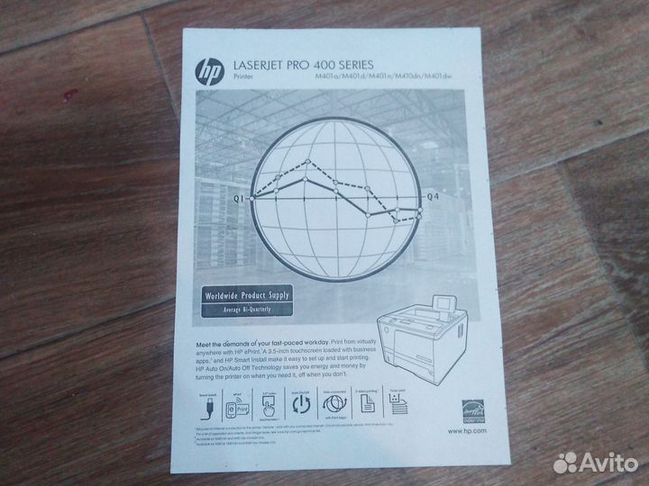 Лазерный принтер HP laserJet pro 400