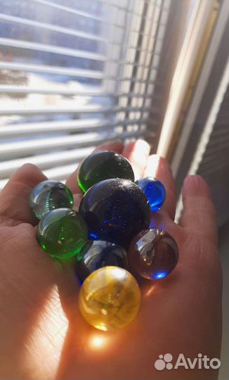Шары стеклянные для рукоделия набор