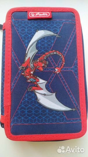 Пенал 2х секционный + кошелёк школьнику