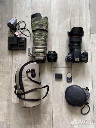 Canon 77d с объективами