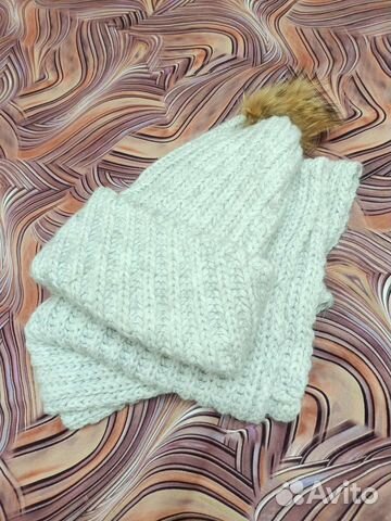 Комплект шапка и снуд