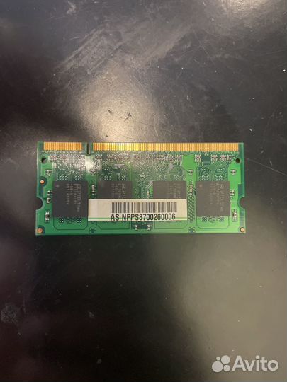 Оперативная память ddr2 для ноутбука 1 GB