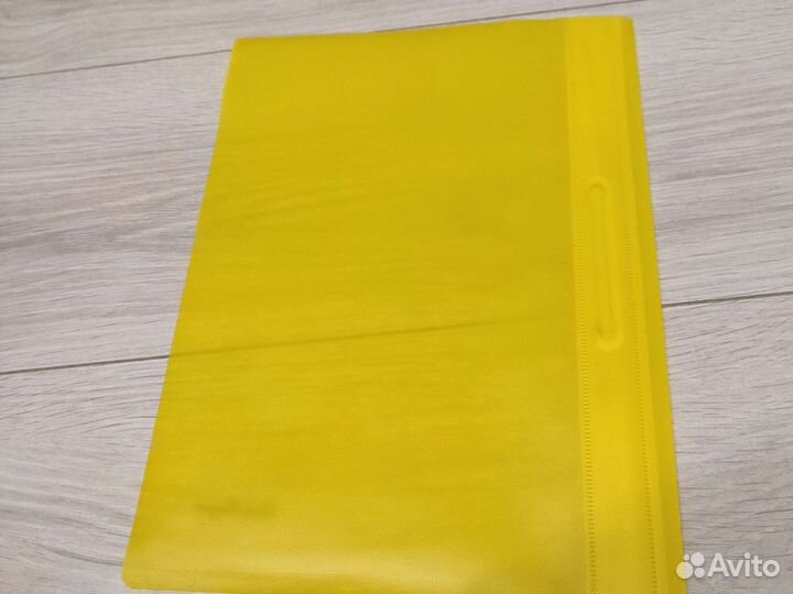 Папка жёлтая А4 со скоросшивателем