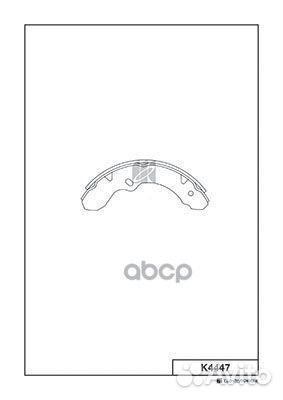 K4447 колодки барабанные Kashiyama** K4447 Kas