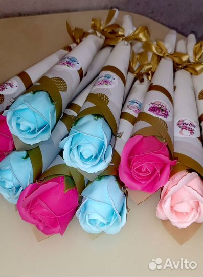 Мыльная роза штучно