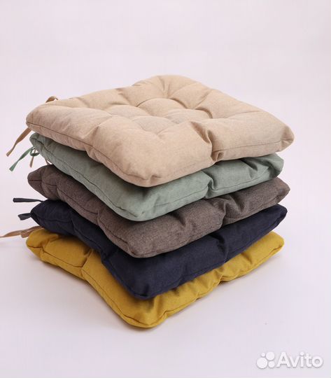 Подушка для стула 40*40 см рогожка